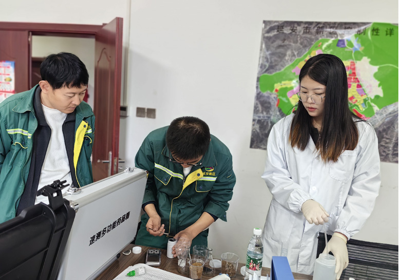 Lanende soil nutrient detector has settled in Yan'an New Area Municipal Public Utilities Co., Ltd., upgrading its testing capabilities